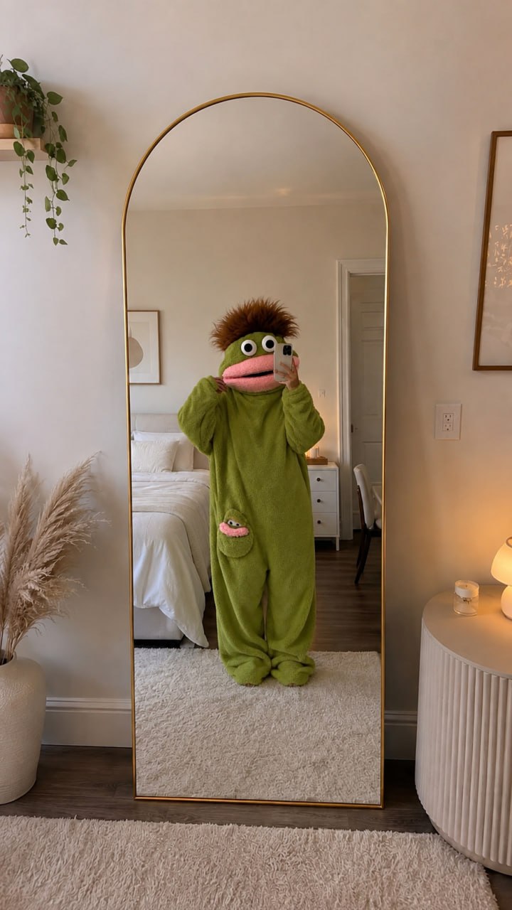 Funny Puppet Plush Onesie | Cozy Full-Body Costume Zip-Up