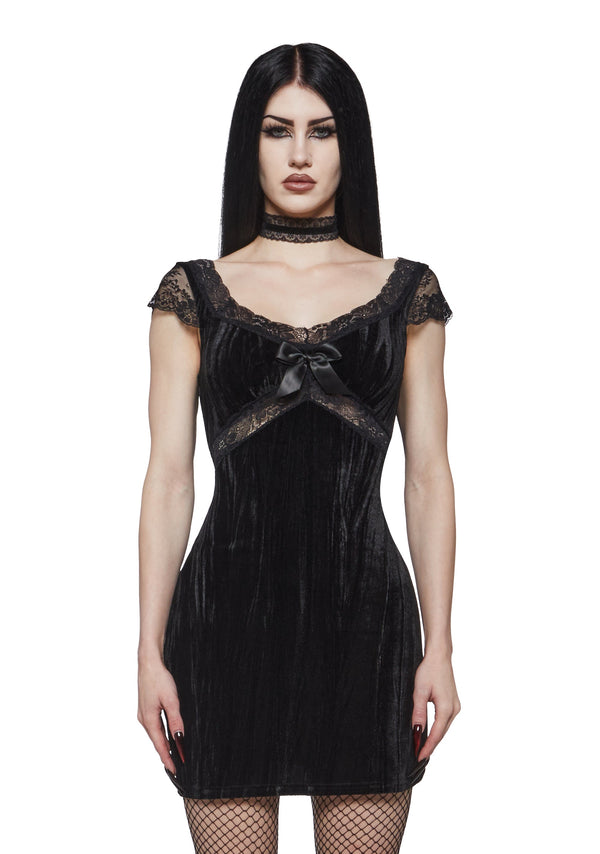 Alice Velvet Babydoll Dress