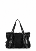 Modern Trends Fur Tote Bag - Black