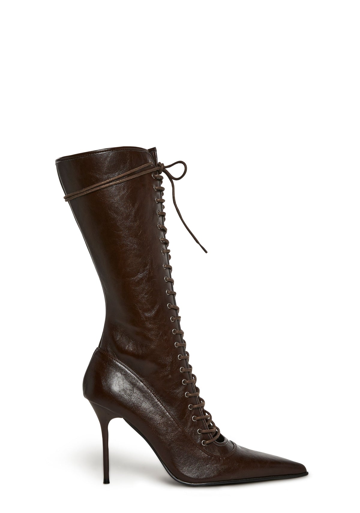 Scandalous Seduction Heeled Boots - Brown