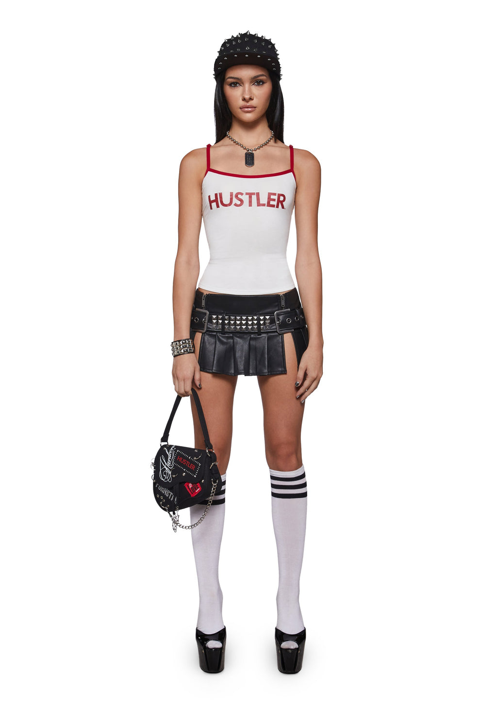 Logo Spaghetti Strap Tank Top