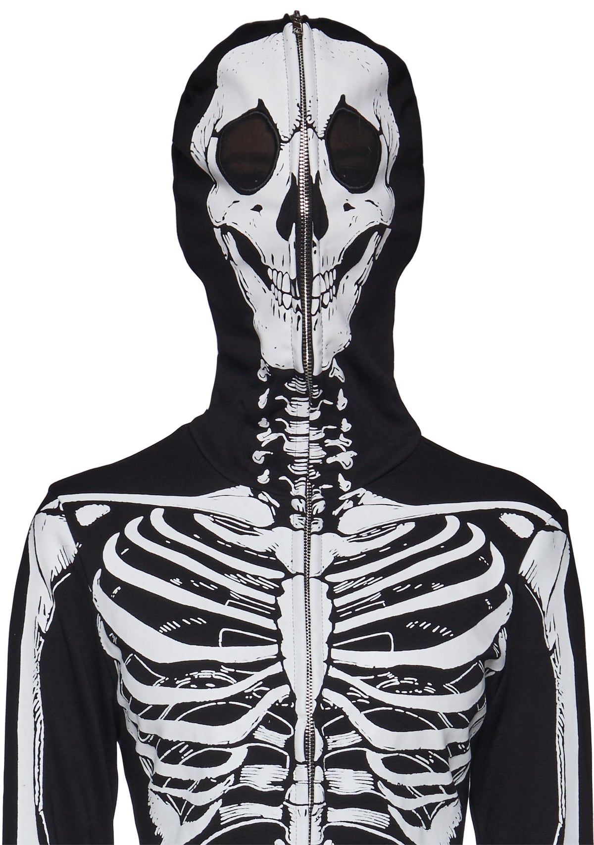 Skelly Zip Up Hoodie Dress