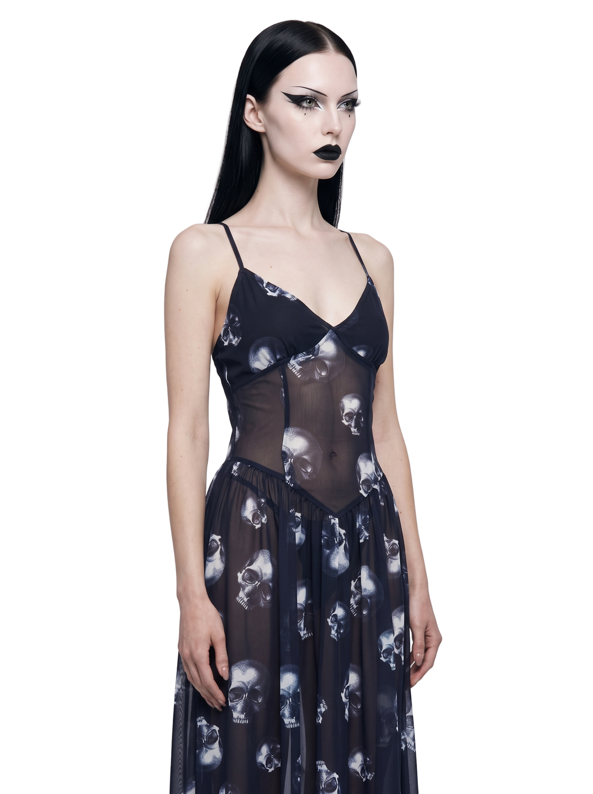 Queen of Skulls Maxi Dress