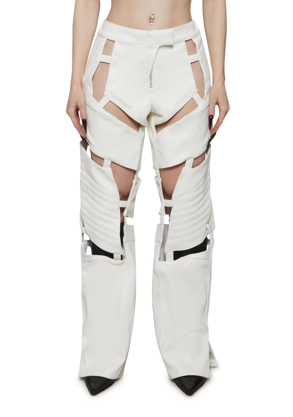 Biker Floating Pants - White