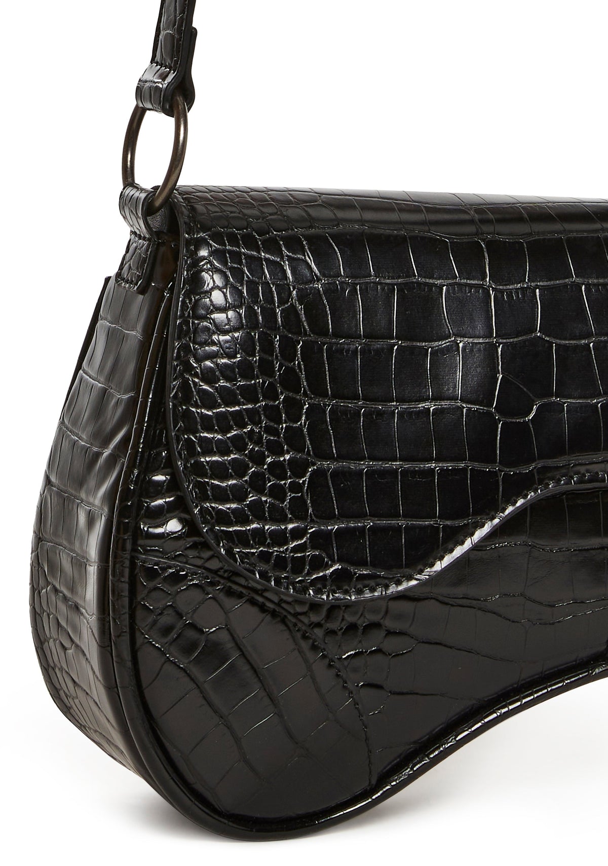Enamored View Saddle Bag - Black