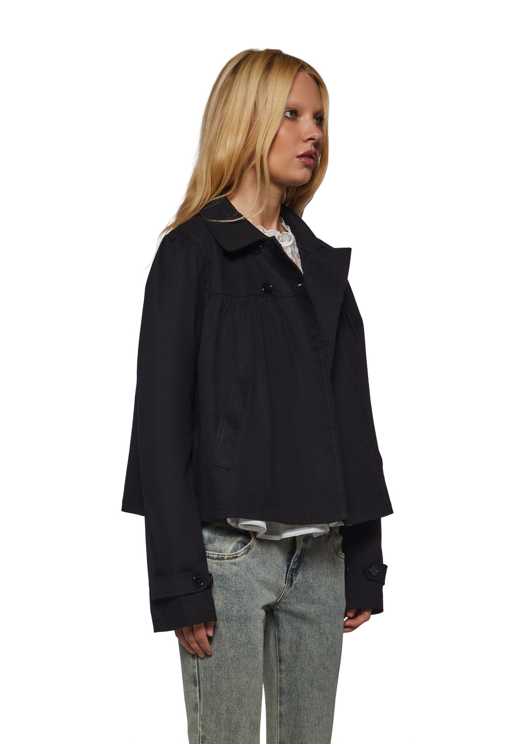 Gracie Cropped Babydoll Jacket