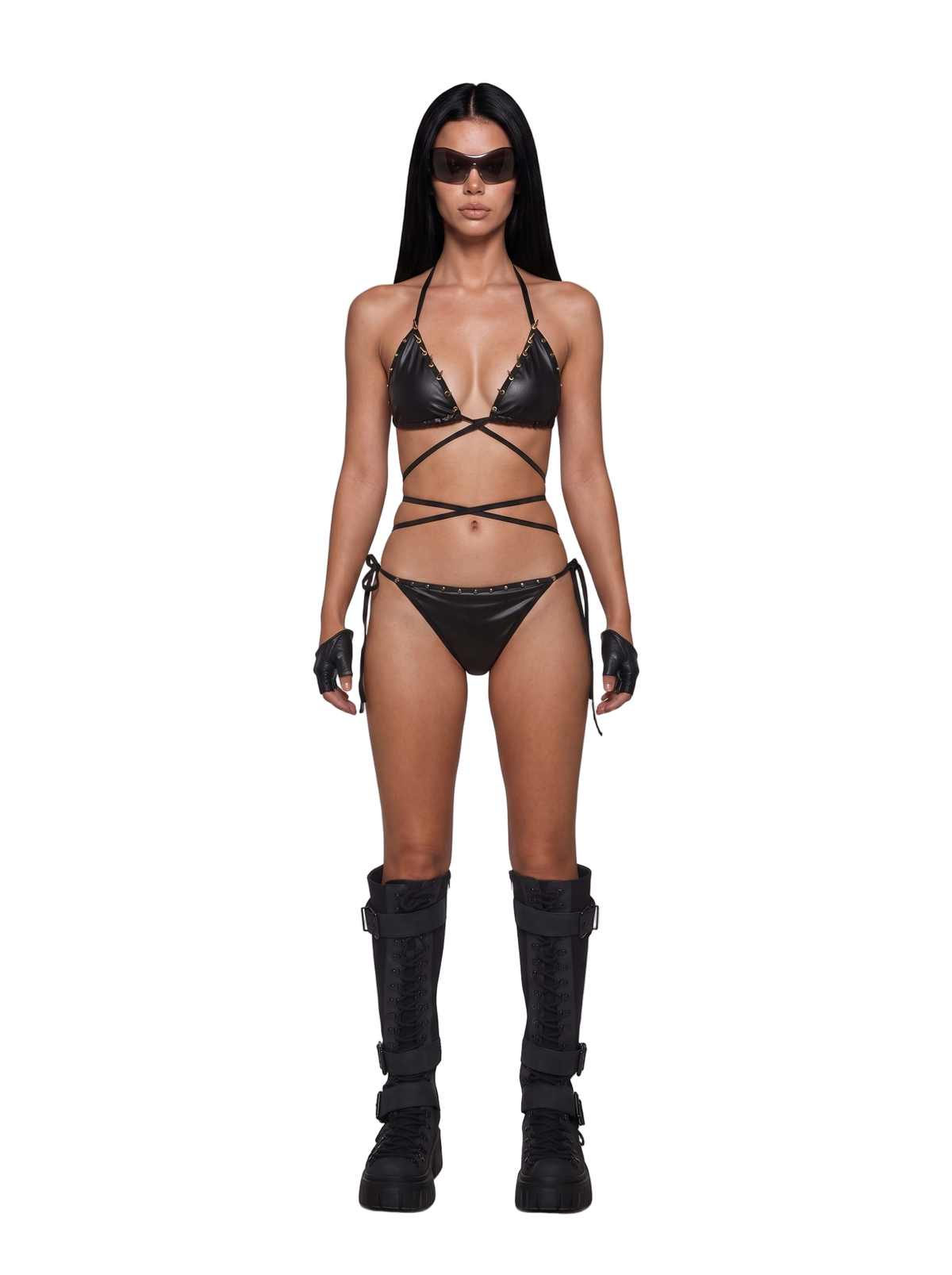 Vicious Cycle Lingerie Bikini Set