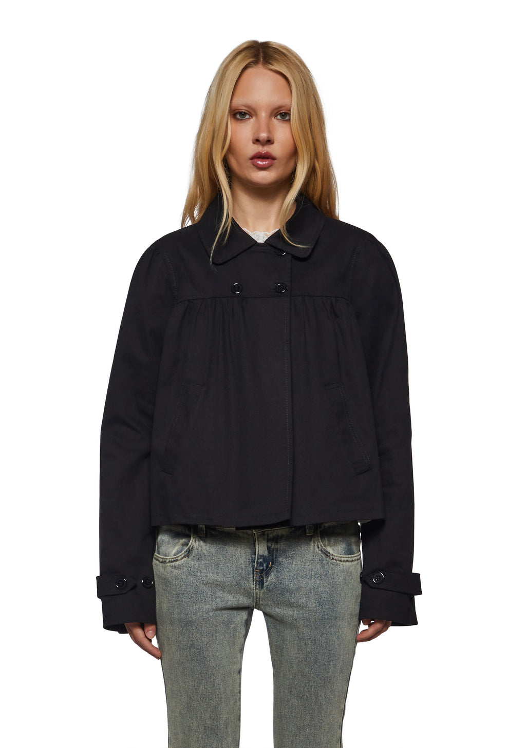Gracie Cropped Babydoll Jacket