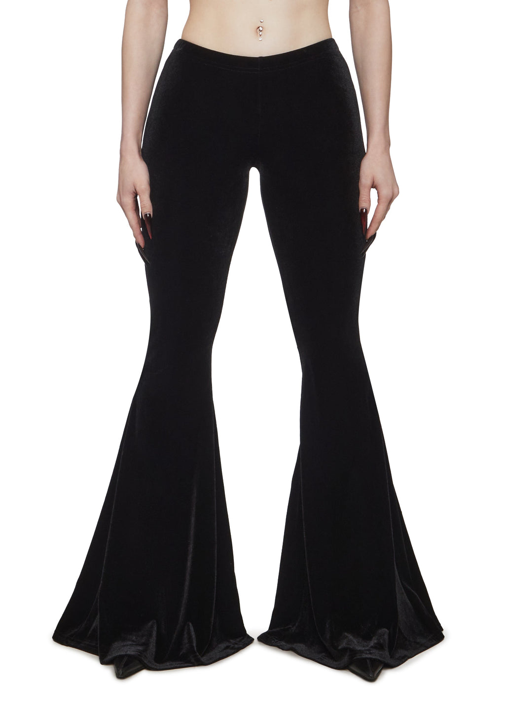 Full Vampire Velvet Flare Pants