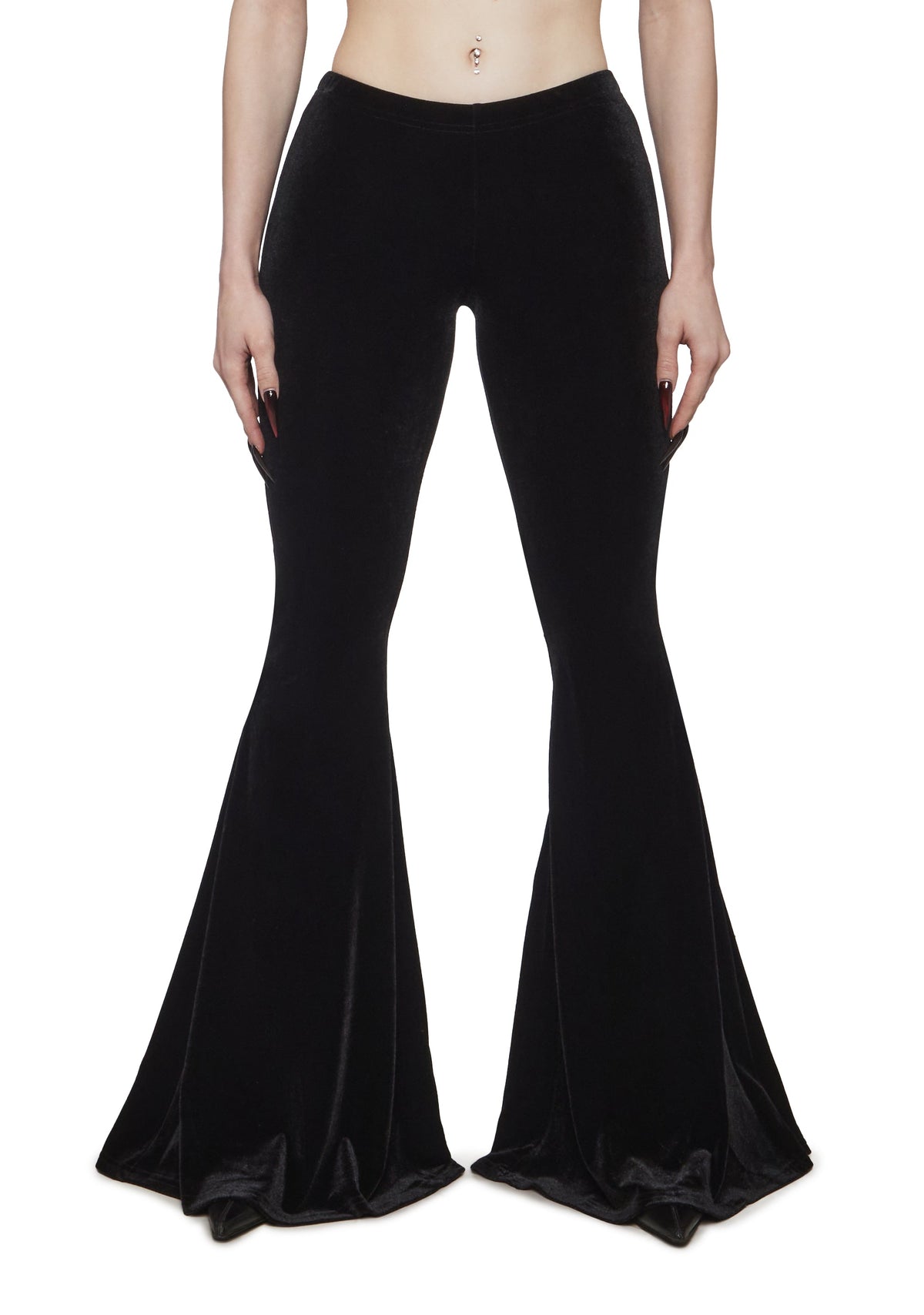 Full Vampire Velvet Flare Pants