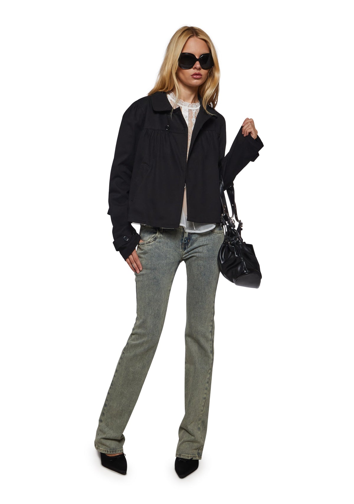 Gracie Cropped Babydoll Jacket