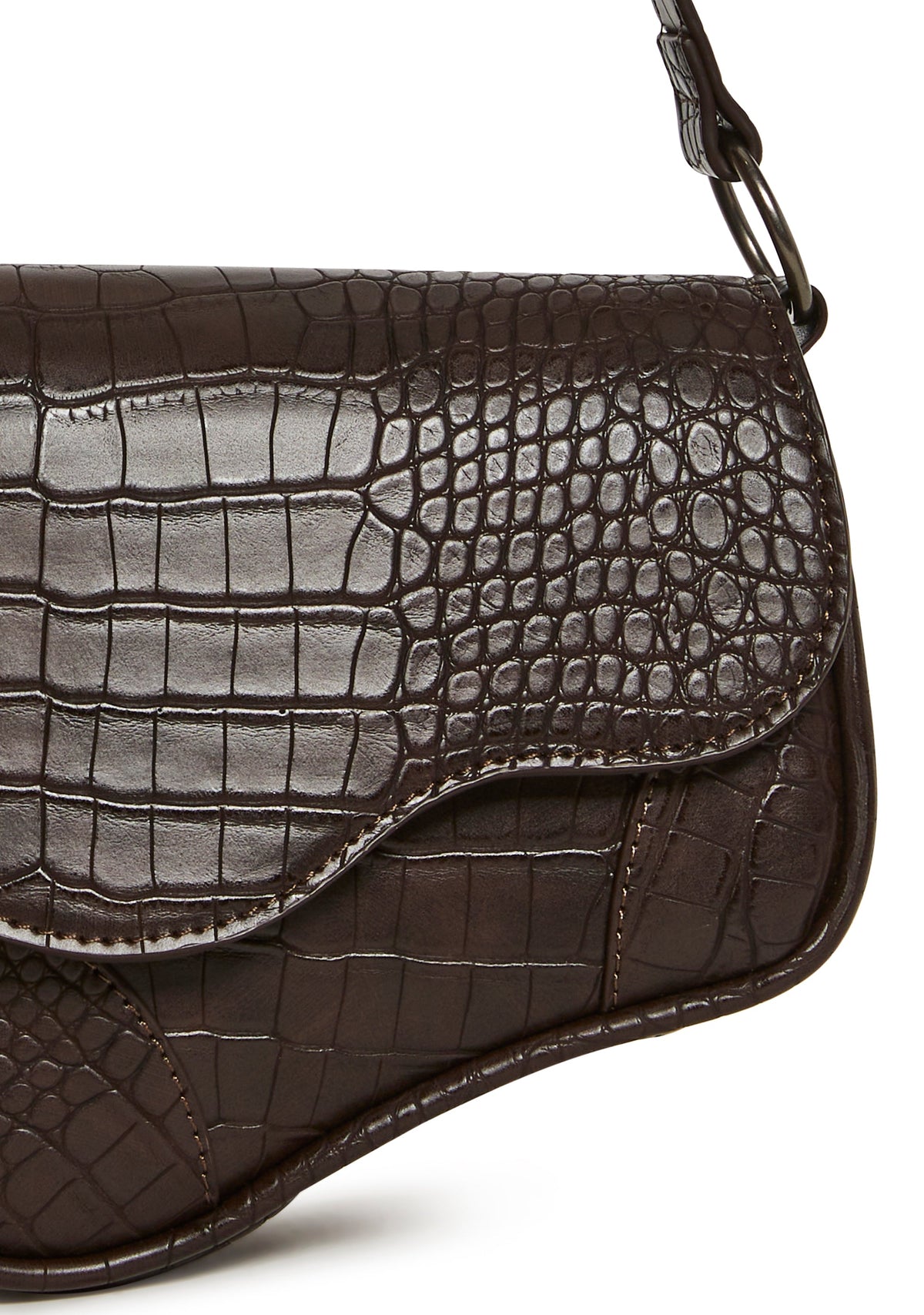 Enamored View Saddle Bag - Brown