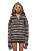 Pacific Stripe Hooded Sweater