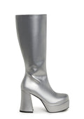 Flirty Flair Go Go Boots - Silver