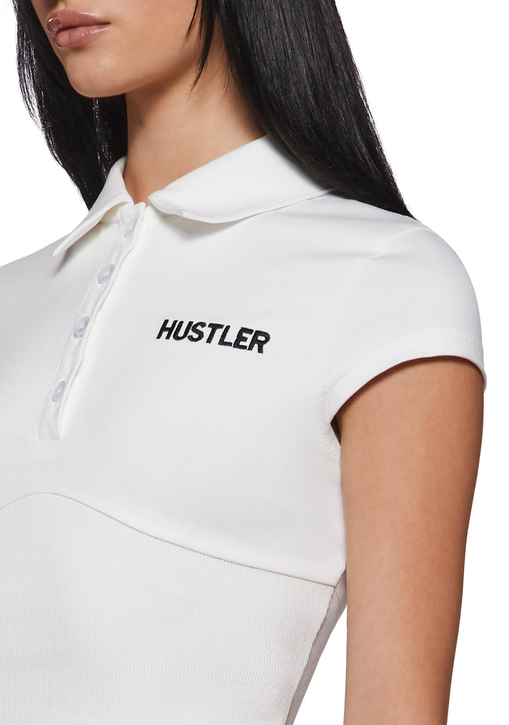 Logo Fitted Polo Top