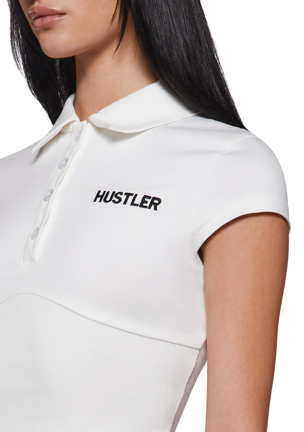 Logo Fitted Polo Top