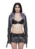 Artica Fur Collar Shrug
