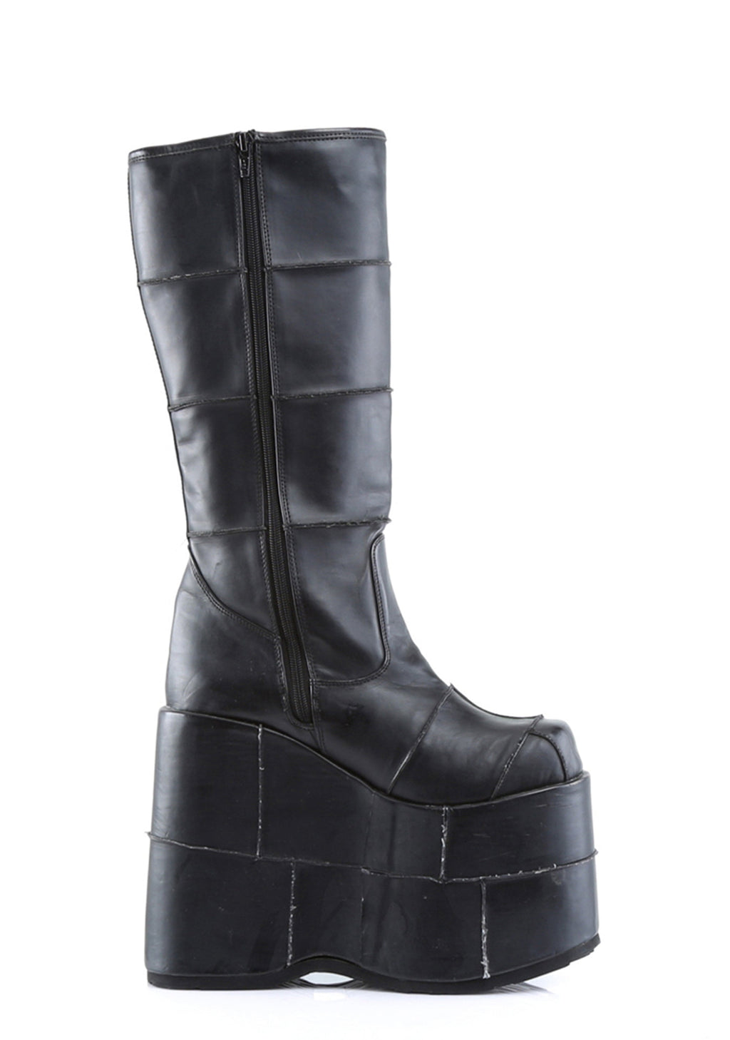 Stack-301 Matte Patched Platform Boots