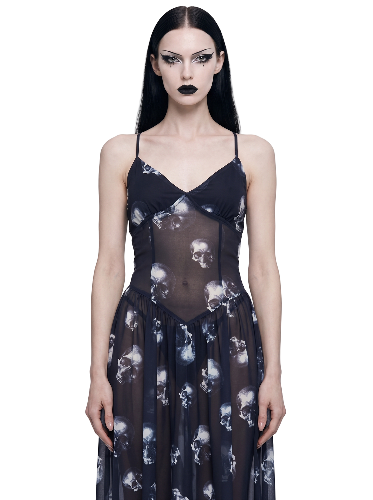 Queen of Skulls Maxi Dress