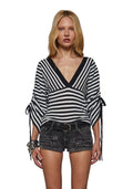 Darcy V-Neck Stripe Sweater