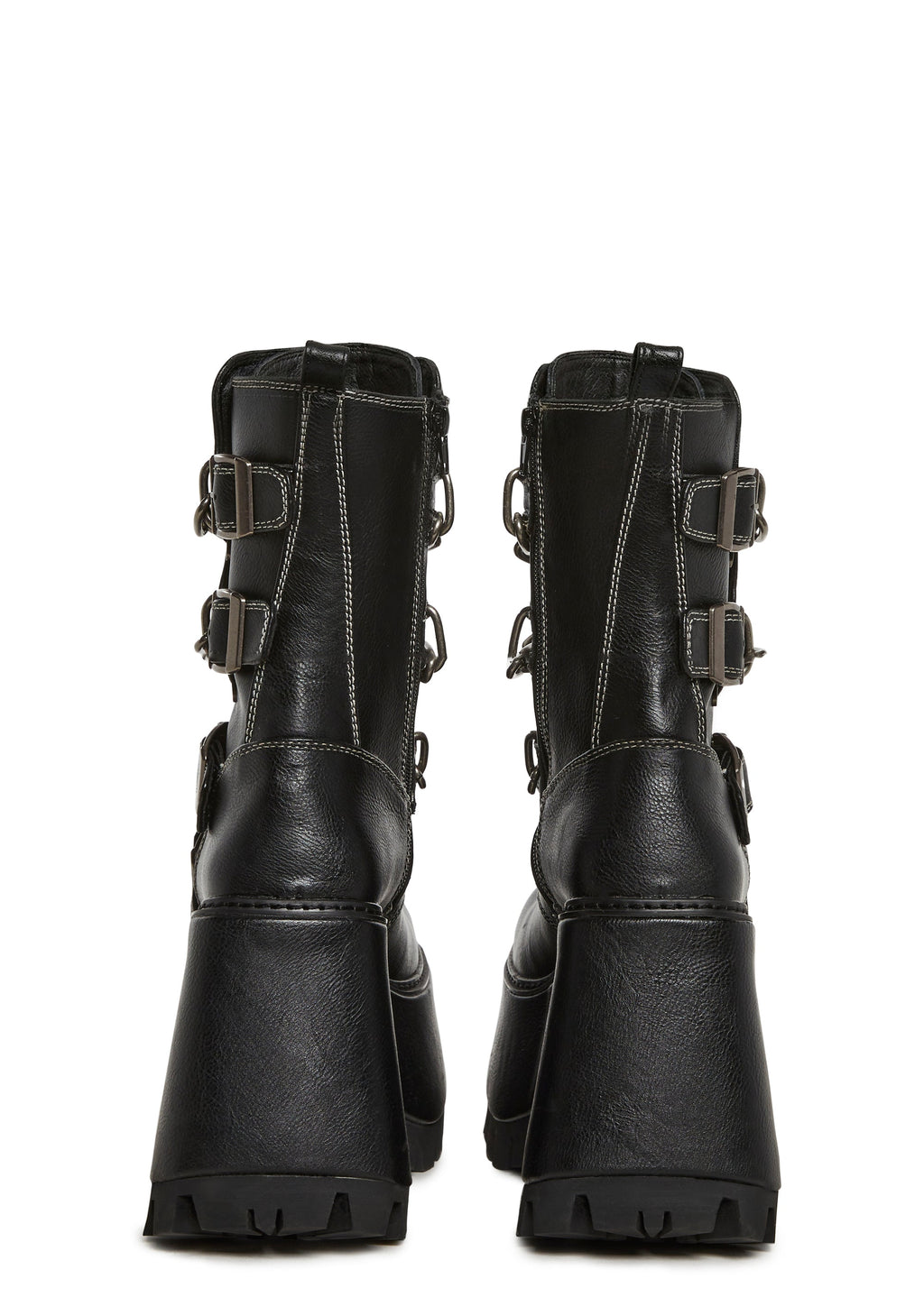 Hard & Heavy Mid Calf Platform Boots