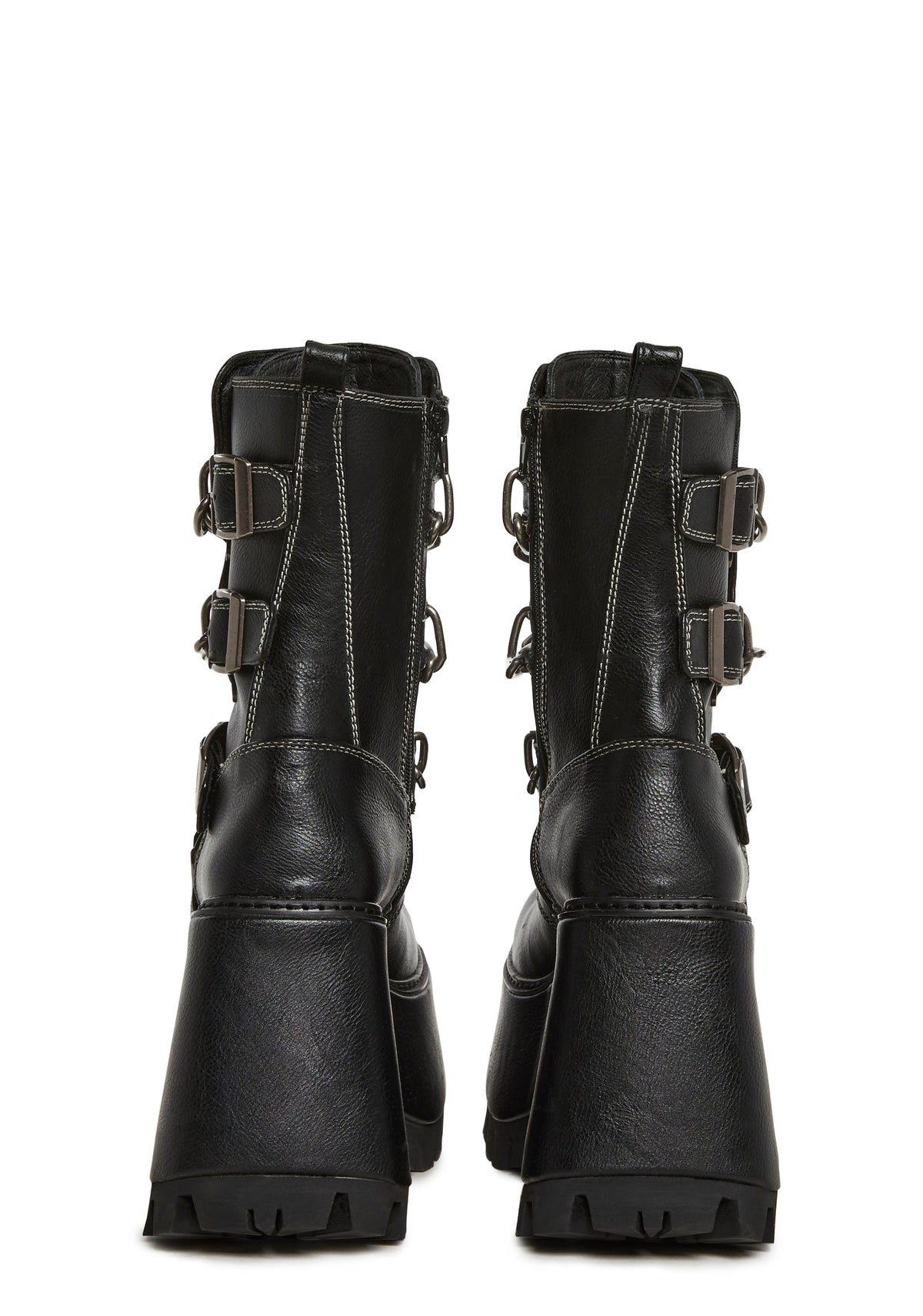 Hard & Heavy Mid Calf Platform Boots