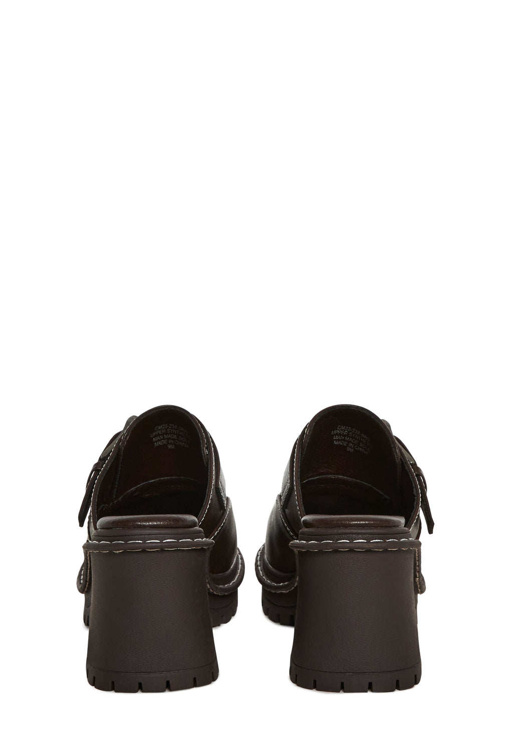 Campus Buckle Platform Mule