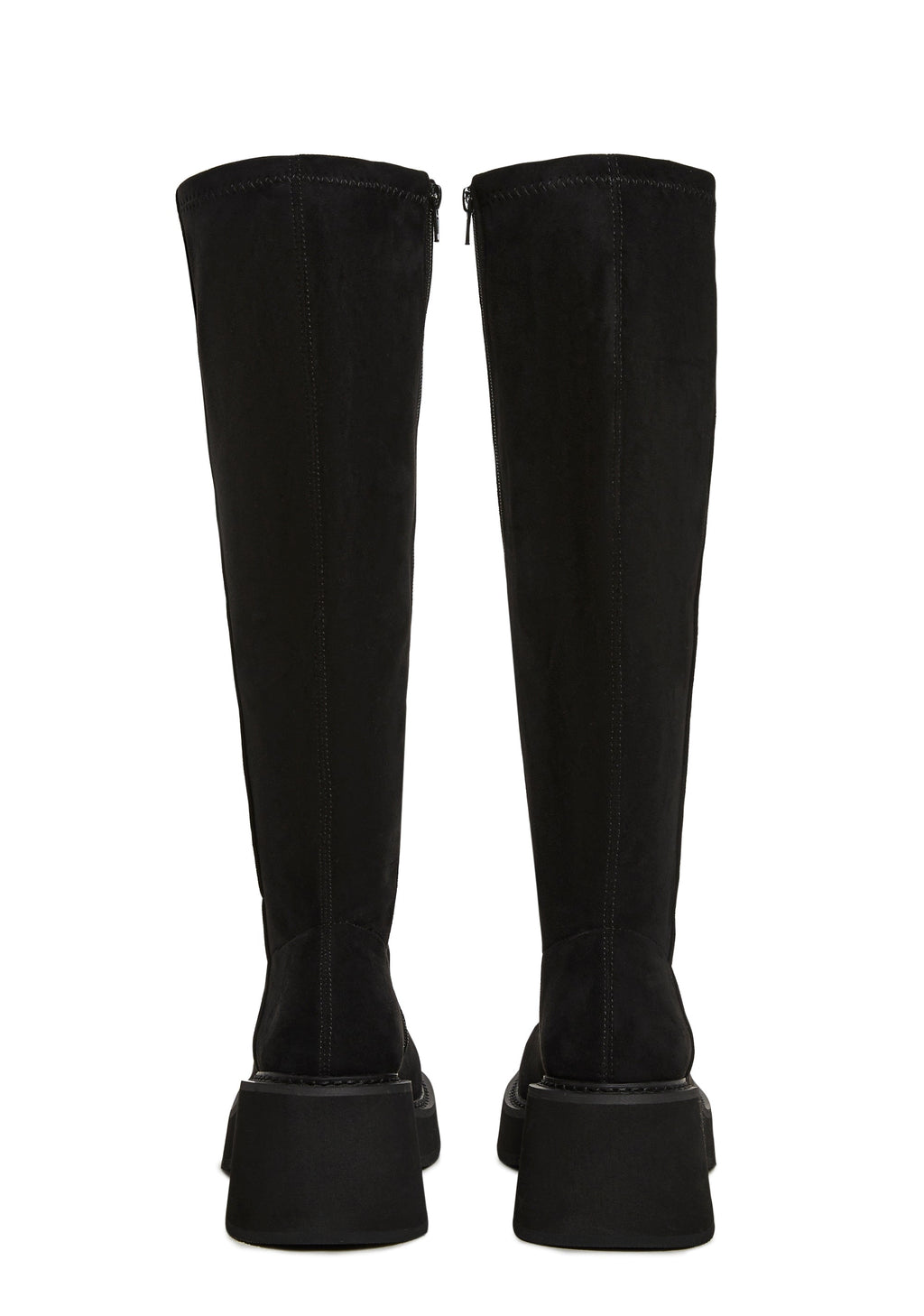 Cece Suede Knee High Stretch Platform Boots
