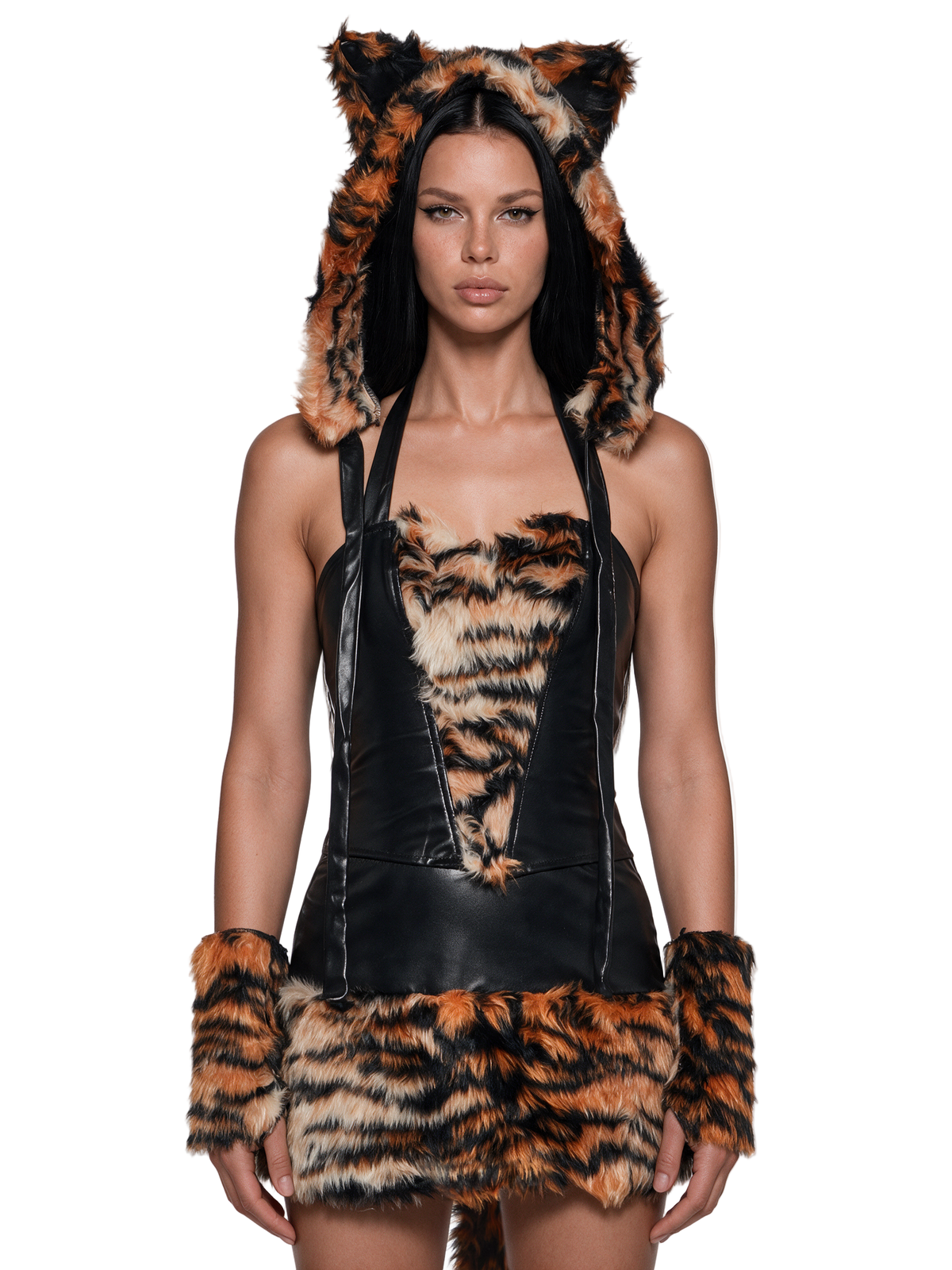 Ferocious Tiger Babe Fur Costume