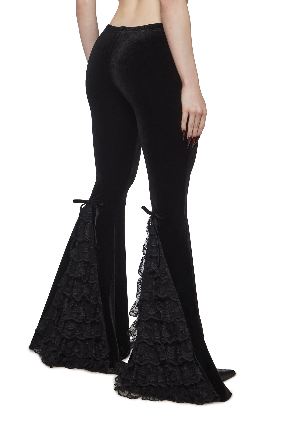 Full Vampire Velvet Flare Pants