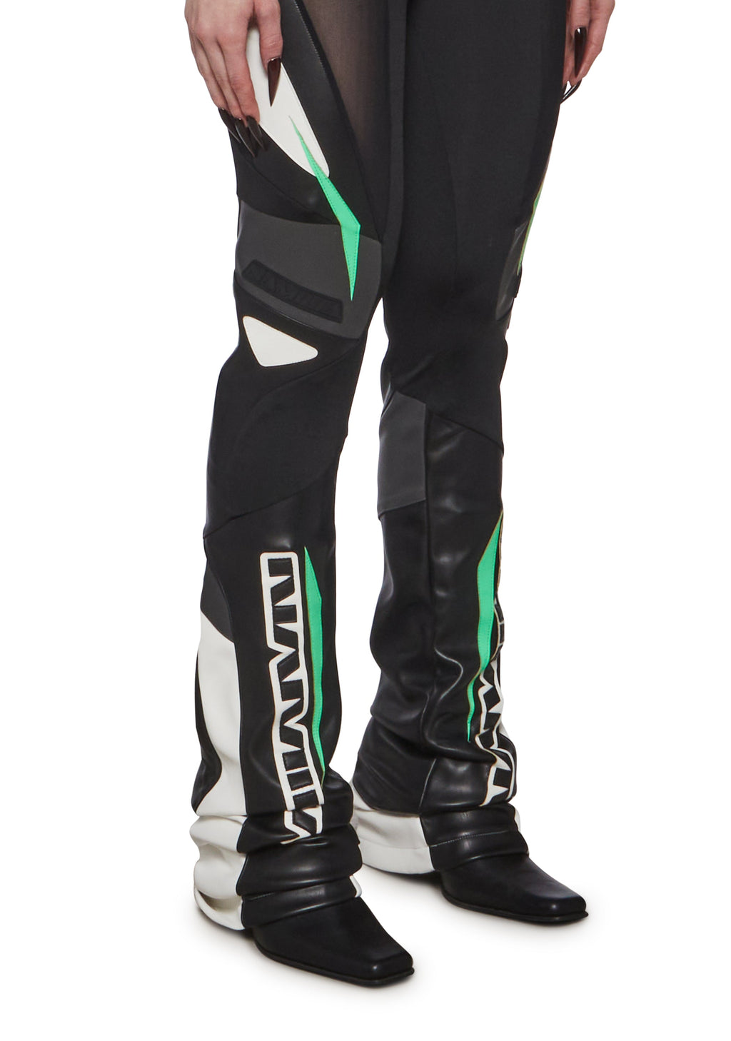 Moto Mesh Pants - Black