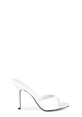 Classique 01 Peep Toe Slides - White