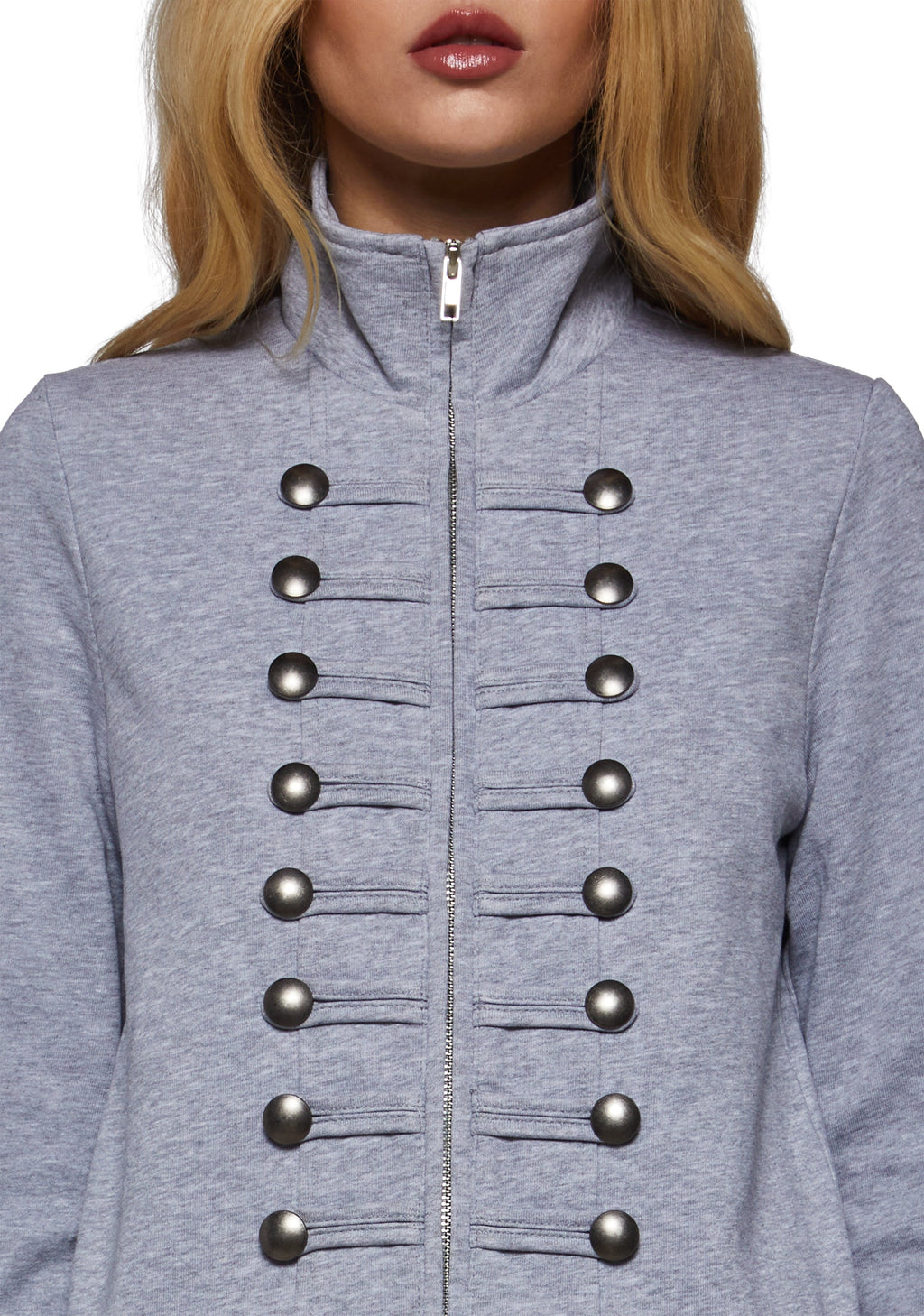 Military Parade Track Zip Sweatshirt