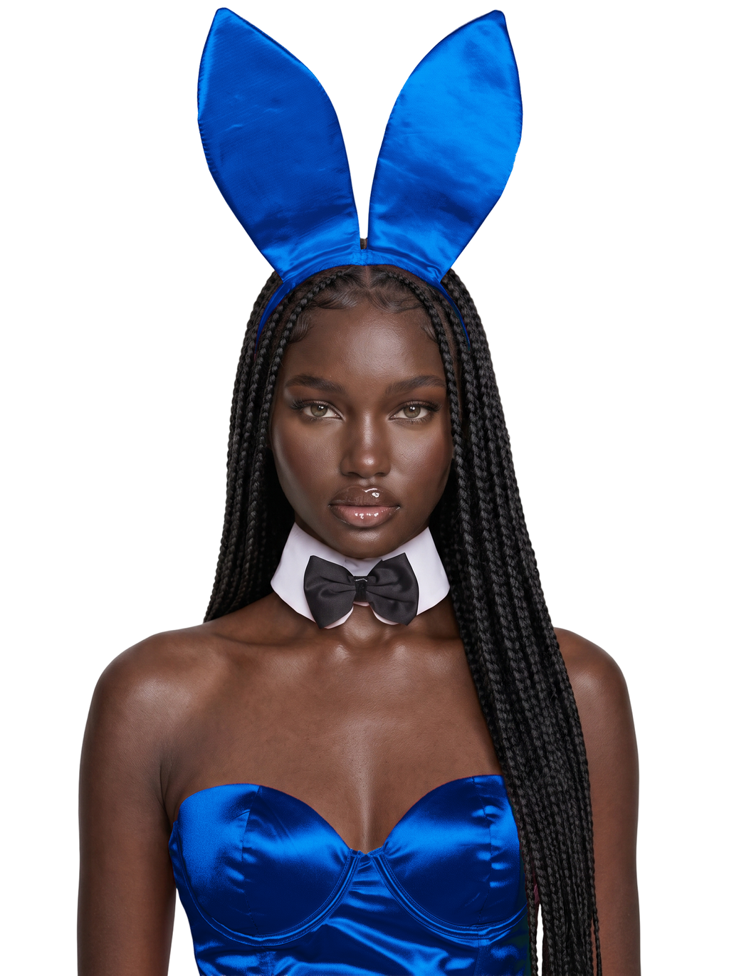Classic Playboy Bunny Costume - Royal Blue