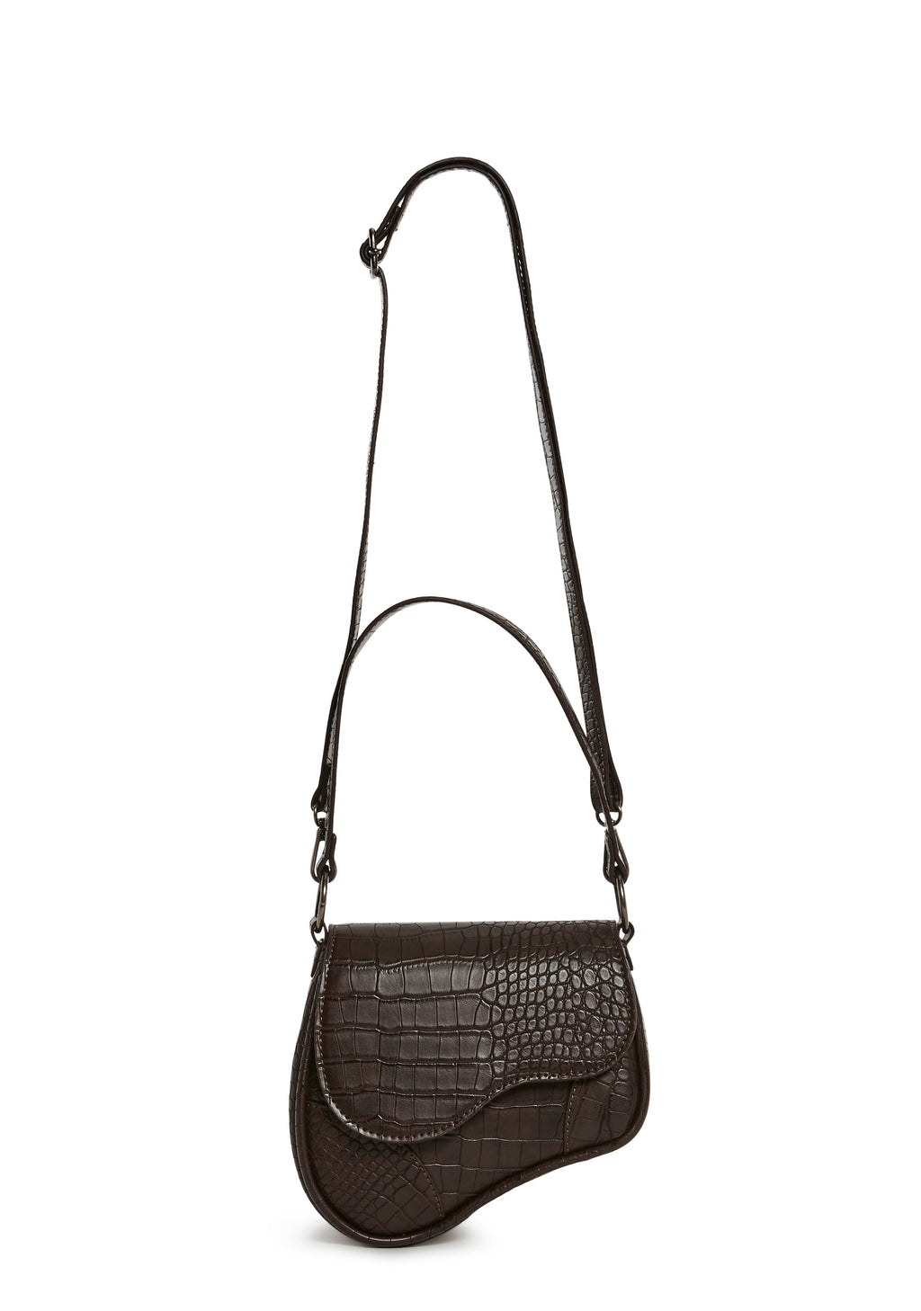 Enamored View Saddle Bag - Brown