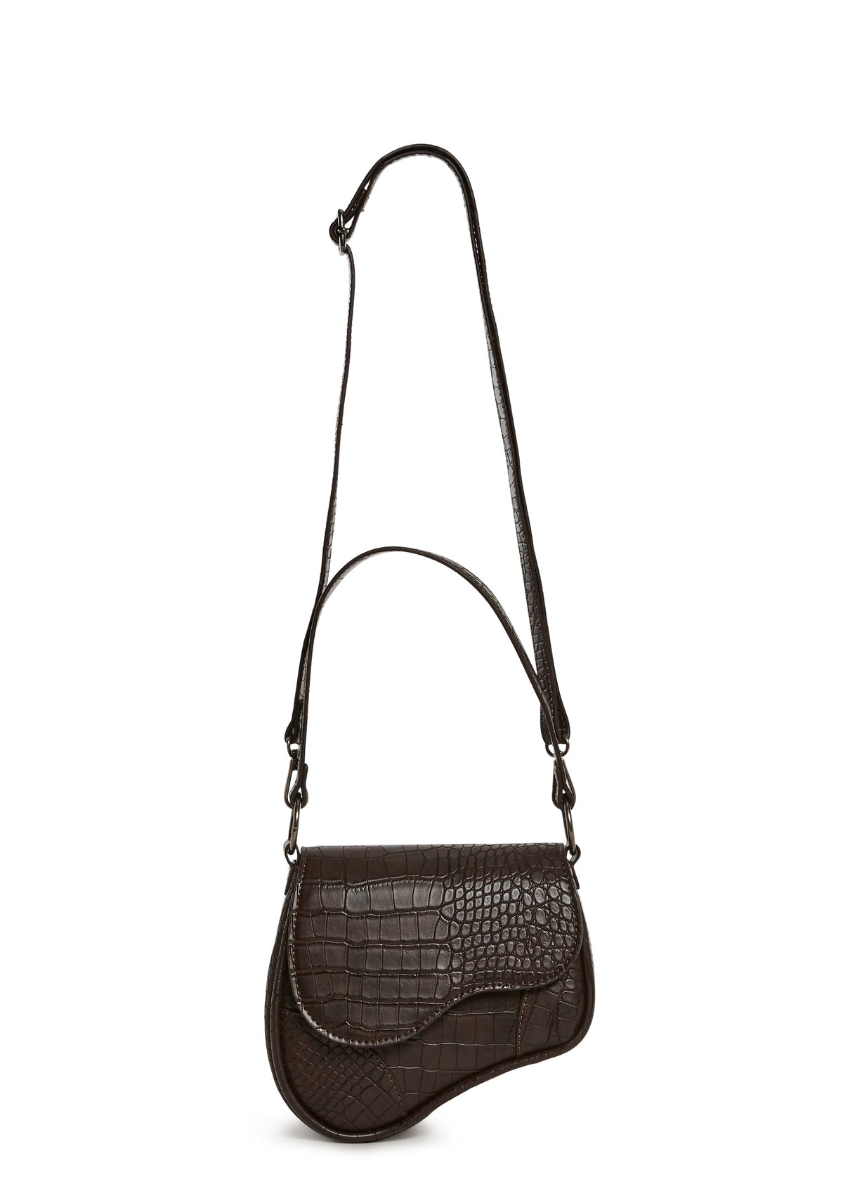 Enamored View Saddle Bag - Brown