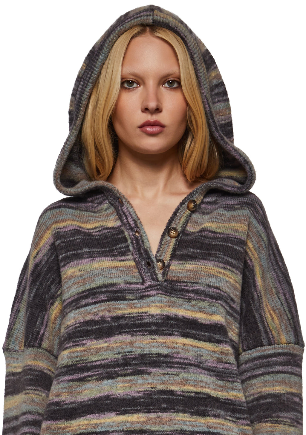 Pacific Stripe Hooded Sweater