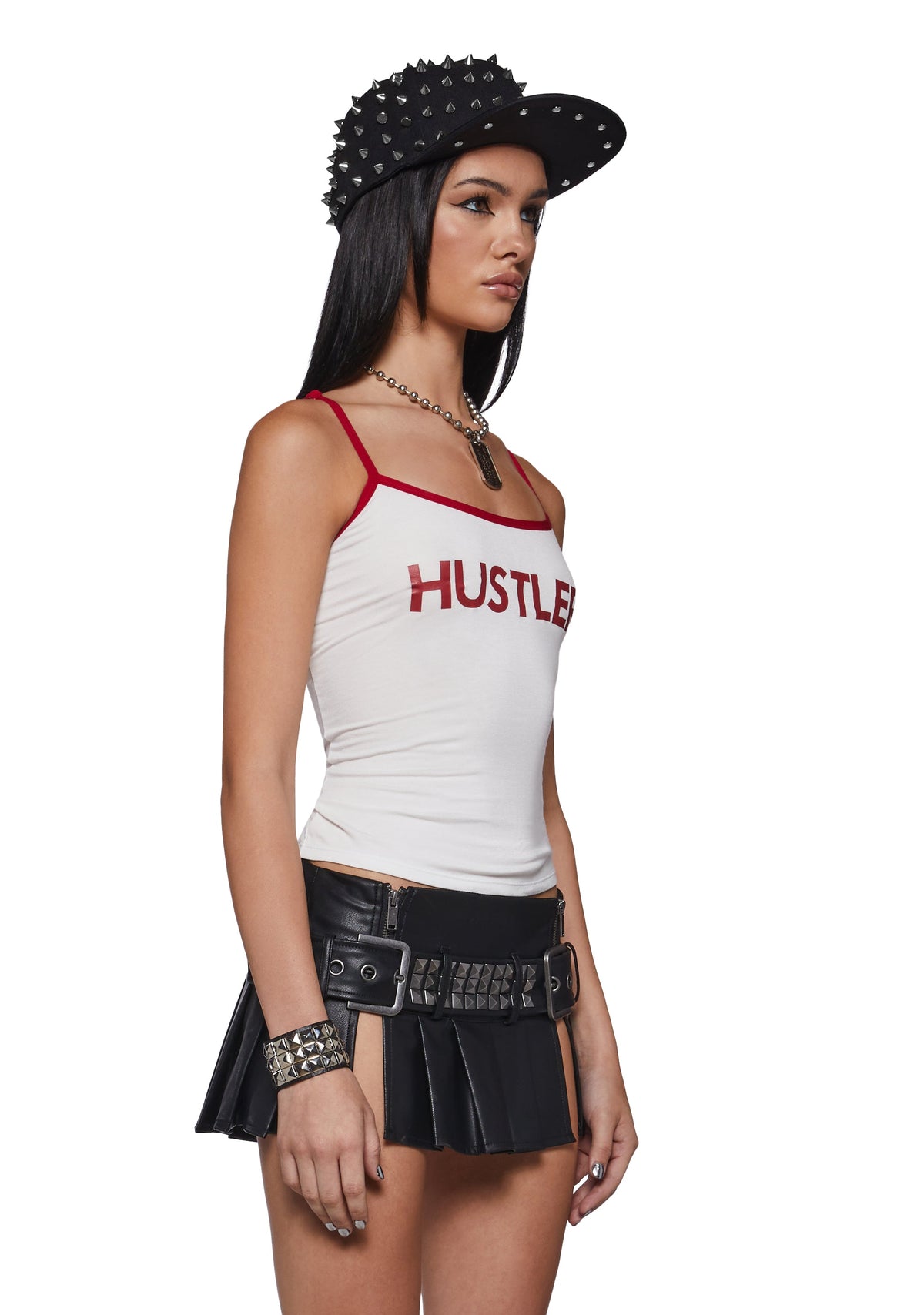 Logo Spaghetti Strap Tank Top