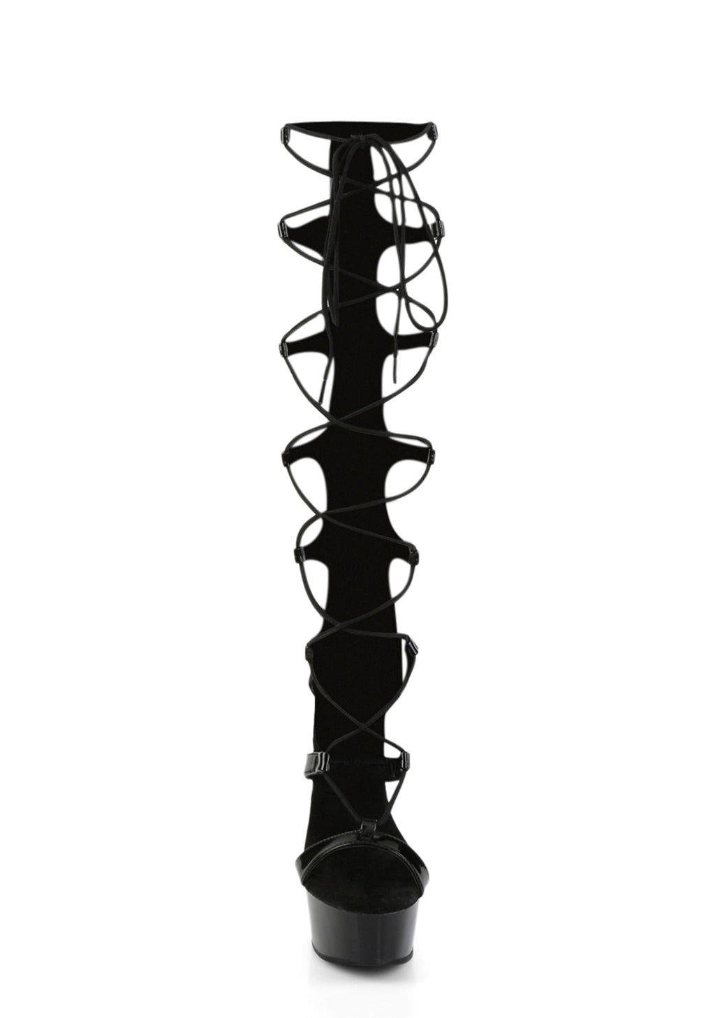Delight-698 Lace Up Gladiator Platform Sandals