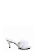 Amour-03 Marabou Slipper - White