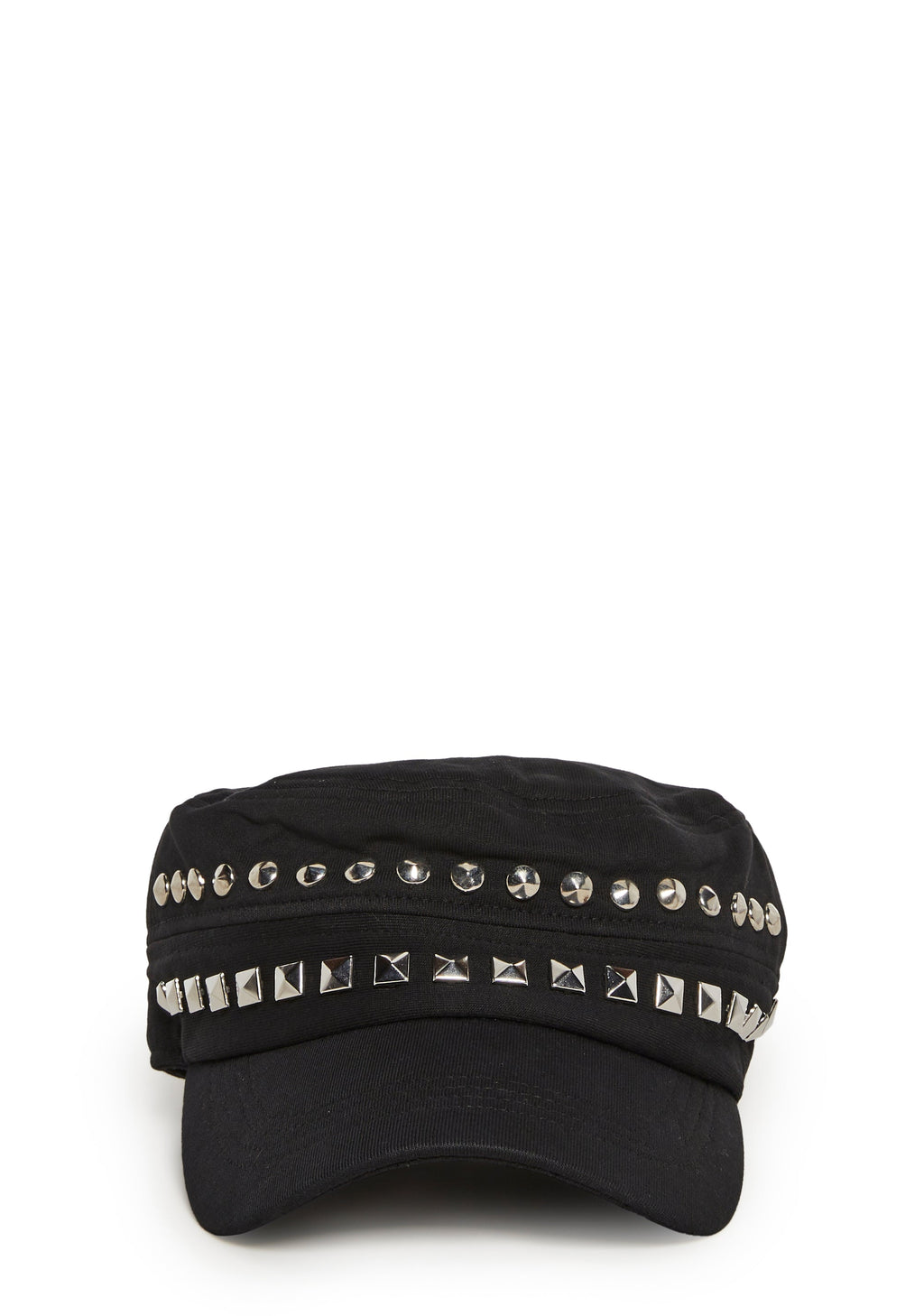 Studded Cadet Hat - Black