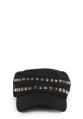Studded Cadet Hat - Black