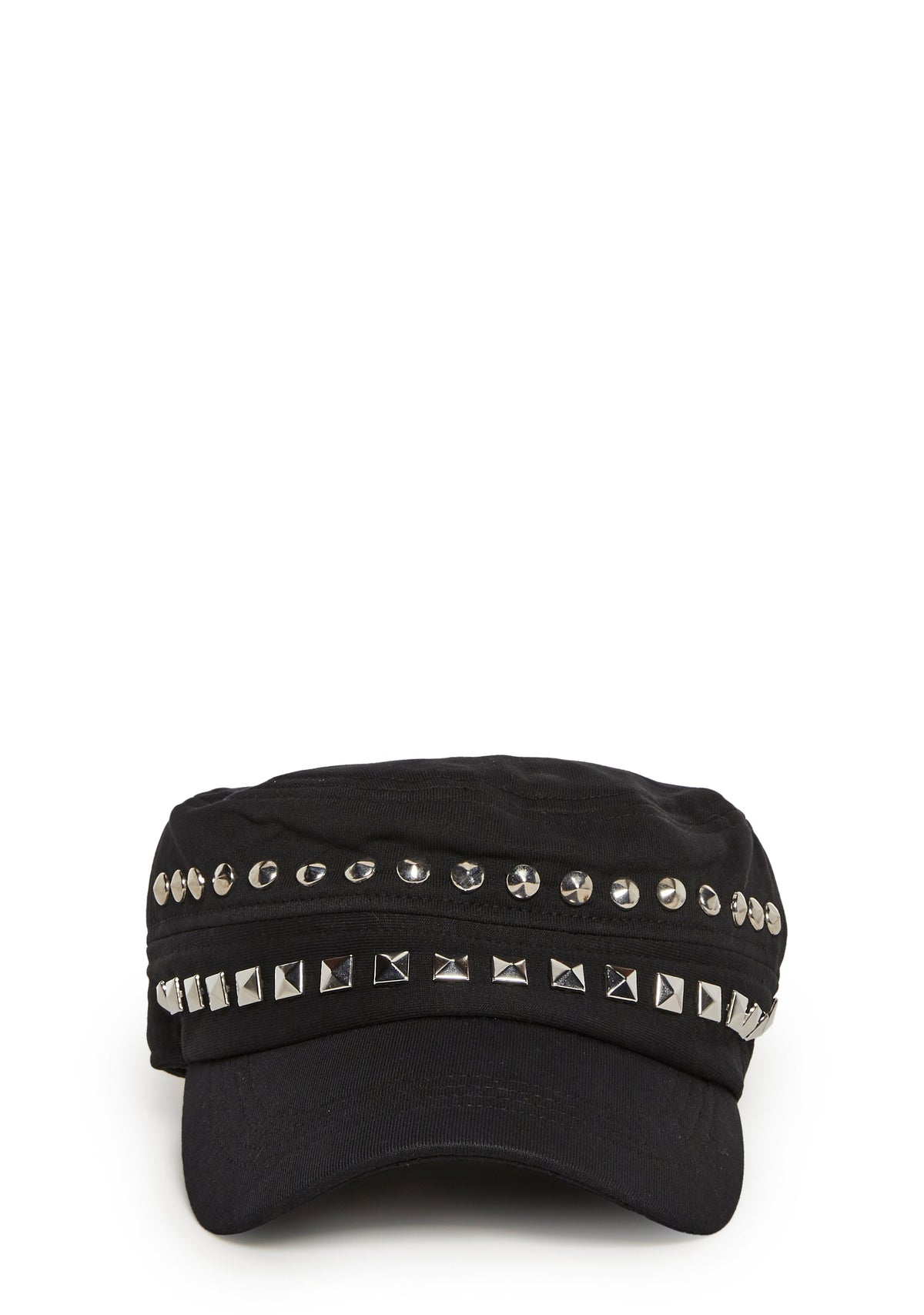 Studded Cadet Hat - Black
