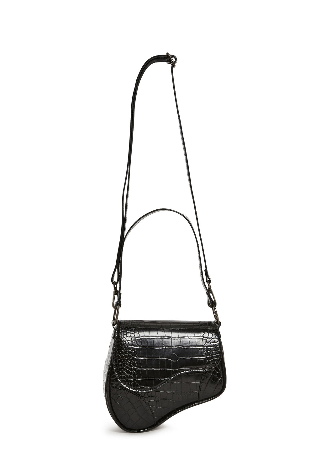 Enamored View Saddle Bag - Black