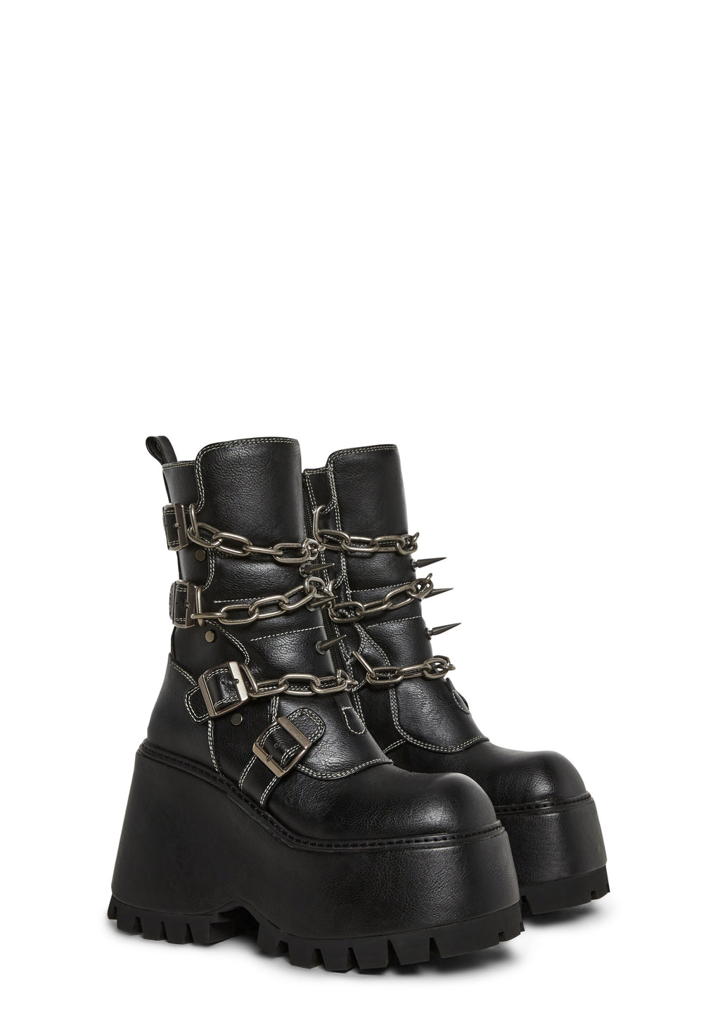 Hard & Heavy Mid Calf Platform Boots