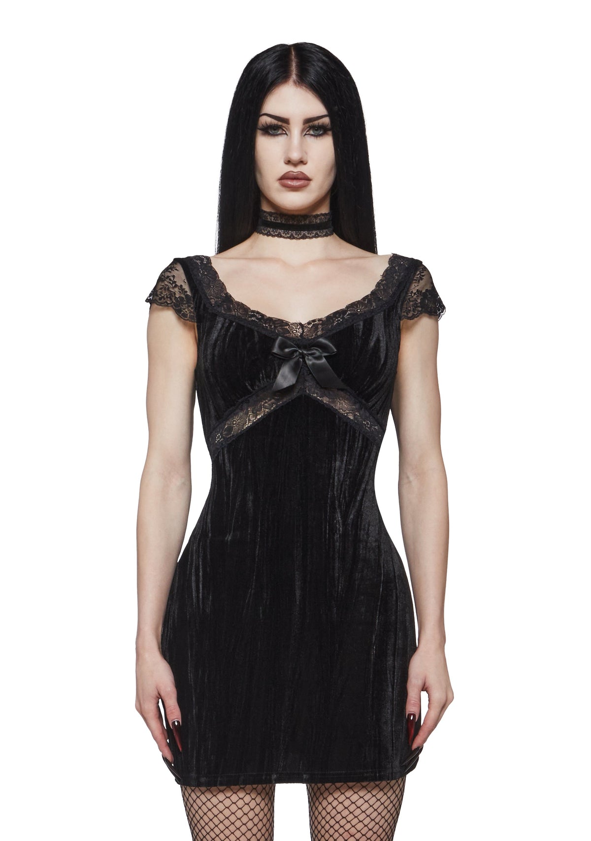 Alice Velvet Babydoll Dress