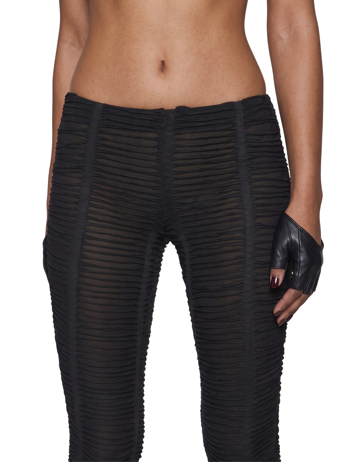 Shredded Flare Pants