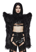 Doomsday Fur Bolero Jacket - Black