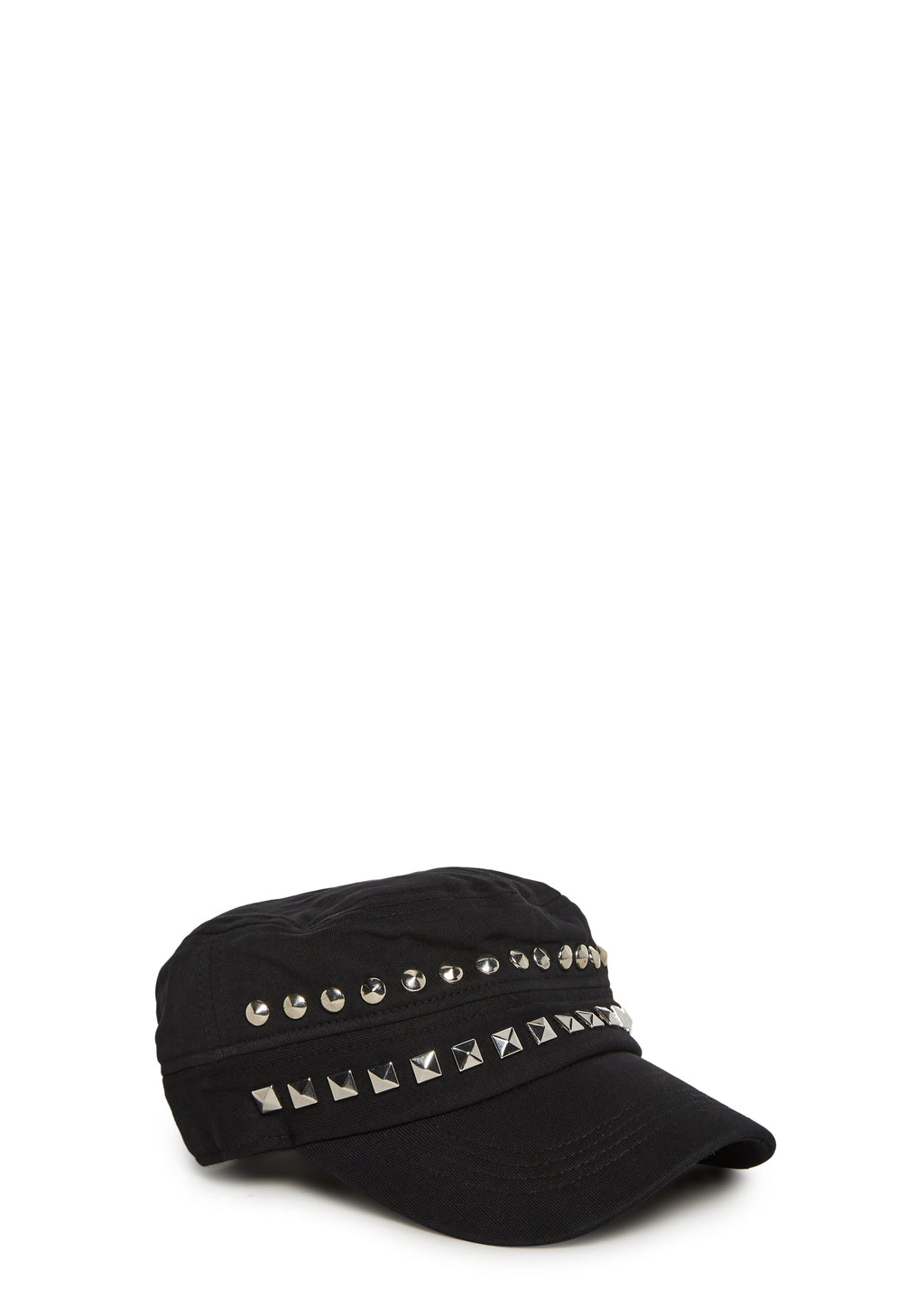 Studded Cadet Hat - Black