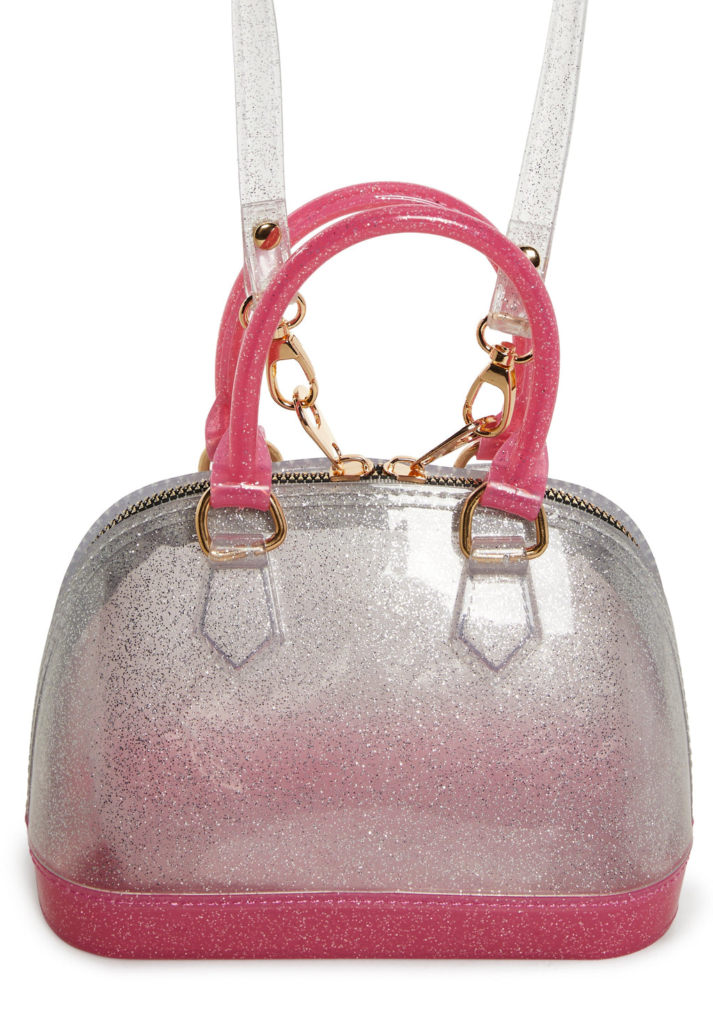 Candy Jelly Shell Handbag - Pink